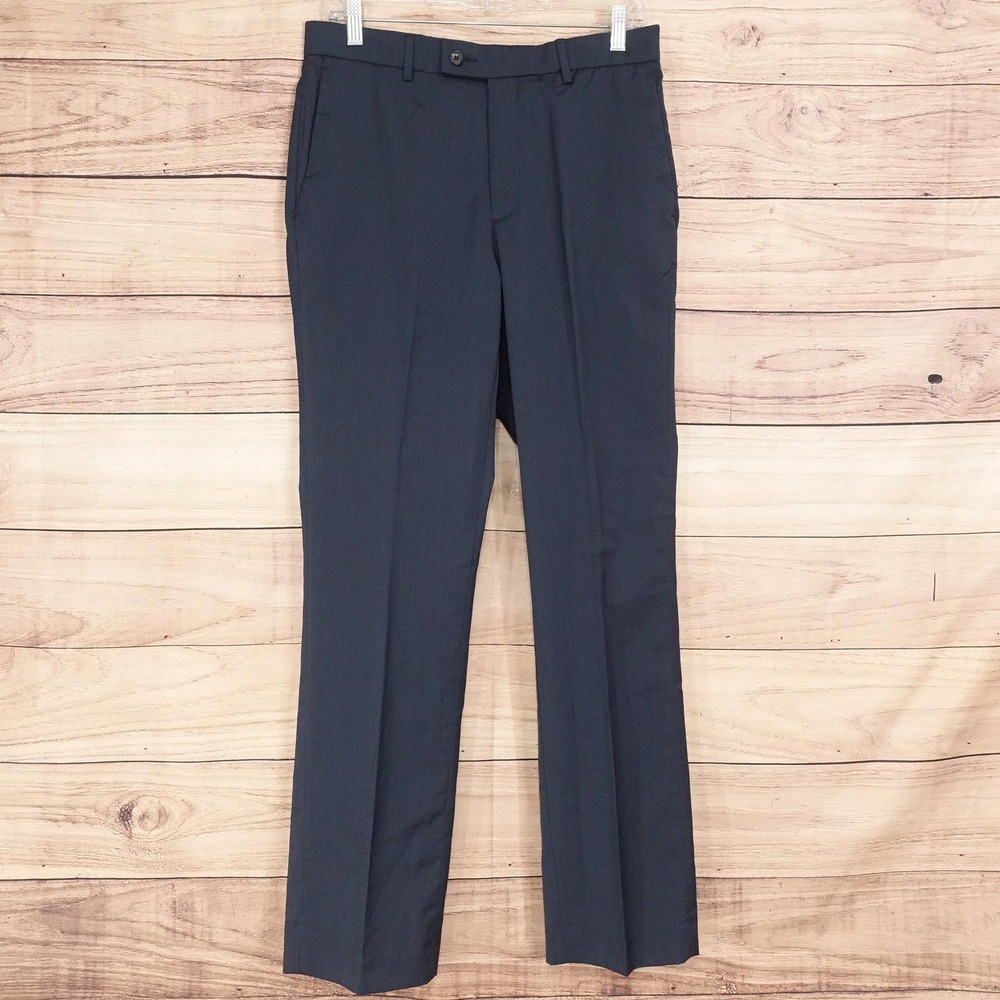 Apt. 9 Premier Flex Dress Pants Mens 30x32 Blue Slim Fit Stretch Business